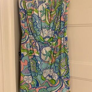 Lilly Pulitzer strapless dress. Like new